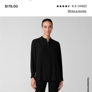 Eileen Fisher Washable Stretch Crepe Pant